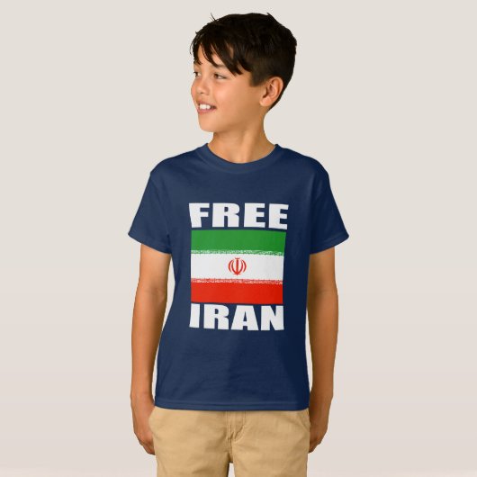Gratis Iran T-shirt wit (Voorkant volledig)