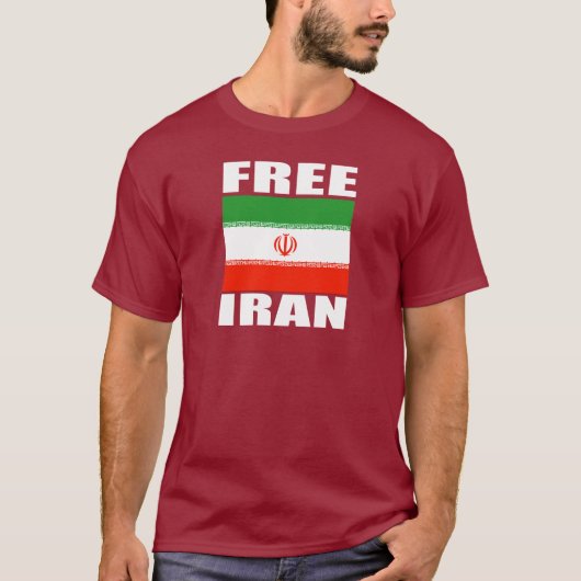 Gratis Iran T-shirt wit (Voorkant)