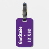 Gratis is besmettelijk bagagelabel (Achterkant verticaal)