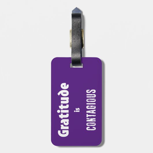 Gratis is besmettelijk bagagelabel (Achterkant verticaal)