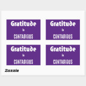 Gratis is besmettelijk rechthoekige sticker (Vel)