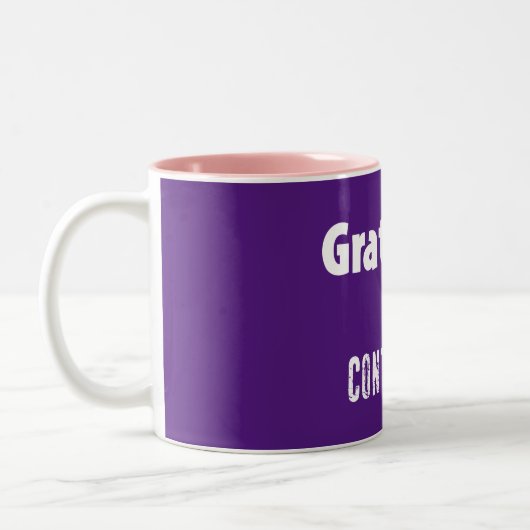 Gratis is besmettelijk tweekleurige koffiemok (Links)