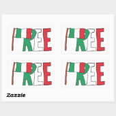 Gratis Italië - Italexit Rechthoekige Sticker (Vel)