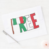 Gratis Italië - Italexit Rechthoekige Sticker (Envelop)