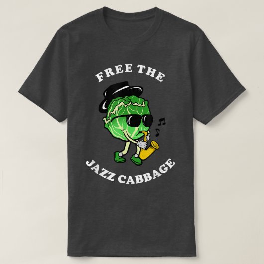 Gratis jacqubage Jazz Cabbage Meme T-shirt (Design voorkant)