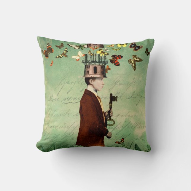 Gratis je geest Pillow Kussen (Voorkant)