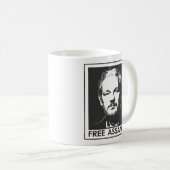 Gratis Julian Assange wikileaks Koffiemok (Voorkant rechts)