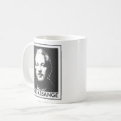 Gratis Julian Assange wikileaks Koffiemok (Voorkant links)