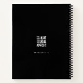 Gratis juridisch advies - Funny Lawyer Quote Notitieboek (Achterkant)