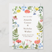 Gratis kaart Whimsical Meadow Wildflowers (Voorkant)