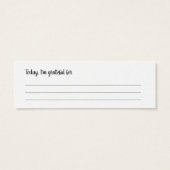 Gratis kaarten voor je dankbaarheid mini visitekaartjes (Achterkant)