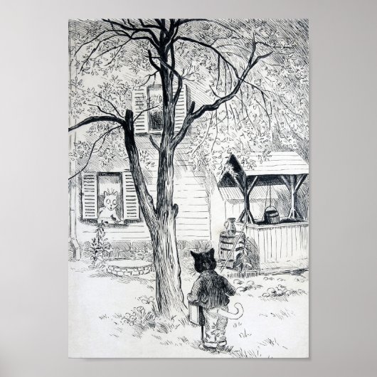 Gratis kattenconcert, Louis Wain Poster (Voorkant)