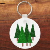 Gratis Kegel Kerstbomen Sleutelhanger (Voorkant)