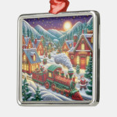 Gratis Kerst Dorp Sinterklaas & Trein Ornament (Links)