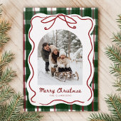 Gratis Kerst Fotokaart met Striklijst Kaart