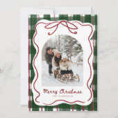 Gratis Kerst Fotokaart met Striklijst Kaart (Voorkant)