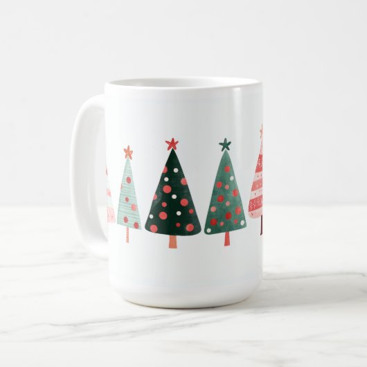 Gratis Kerstbomen Mok (Voorkant links)