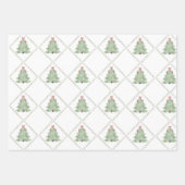 Gratis Kerstboom Inpakpapier Vel (Voorkant 3)