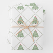 Gratis Kerstboom Inpakpapier Vel (In situ)