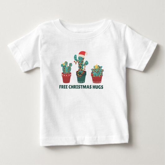 Gratis kersthugs Funny Cactus Planten (Voorkant)