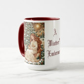 Gratis Kerstkat Winter Juffrouw Kunstmok Mok (Voorkant links)