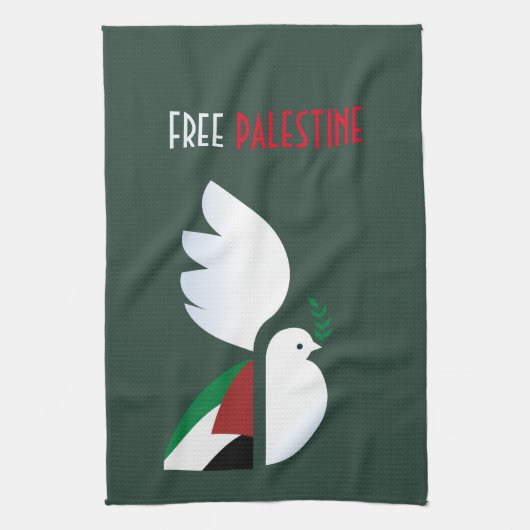 Gratis keukenhanddoek voor Palestina – Solidaritei (Verticaal)