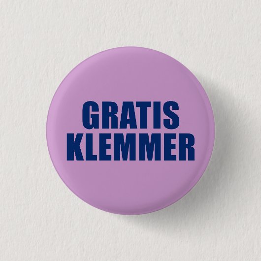 Gratis Klemmer Ronde Button 3,2 Cm (Voorkant)