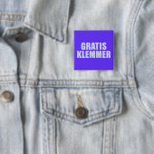 Gratis Klemmer Vierkante Button 5,1 Cm (In situ)