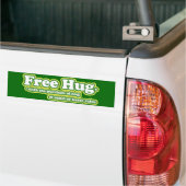 Gratis knuffel parodie bumpersticker (Op Truck)