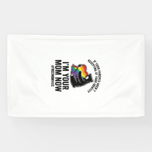 Gratis knuffel van mama beer trots vintage T-shirt Spandoek