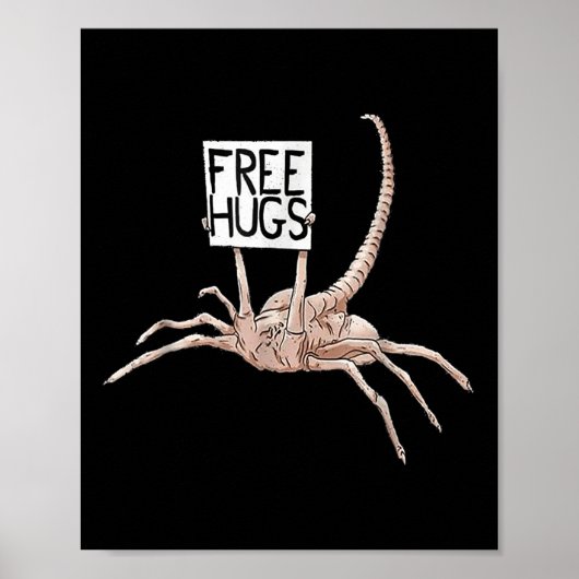Gratis Knuffels Alien Design voor Mannen Vrouwen Poster (Voorkant)