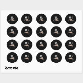 Gratis Knuffels Alien  Design voor Mannen Vrouwen  Ronde Sticker (Vel)