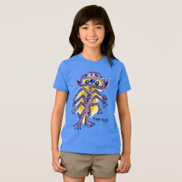 Gratis Knuffels Alien (voor- en achterkant) Tri-Blend Shirt