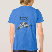 Gratis Knuffels Alien (voor- en achterkant) Tri-Blend Shirt (Achterkant)