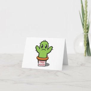 Gratis knuffels - Cactus Humor Funny BLANK Kaart