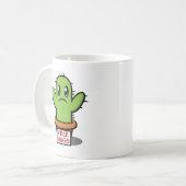 Gratis Knuffels Cactus Koffie Mok – Grappige Succu (Voorkant links)