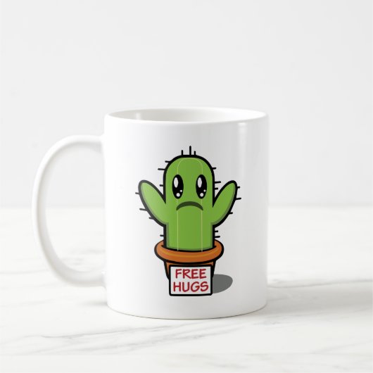 Gratis Knuffels Cactus Koffie Mok – Grappige Succu (Links)