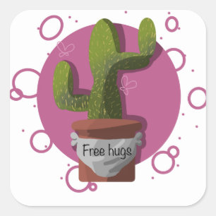 Gratis knuffels cactus Sticker