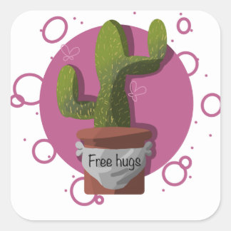 Gratis knuffels cactus Sticker