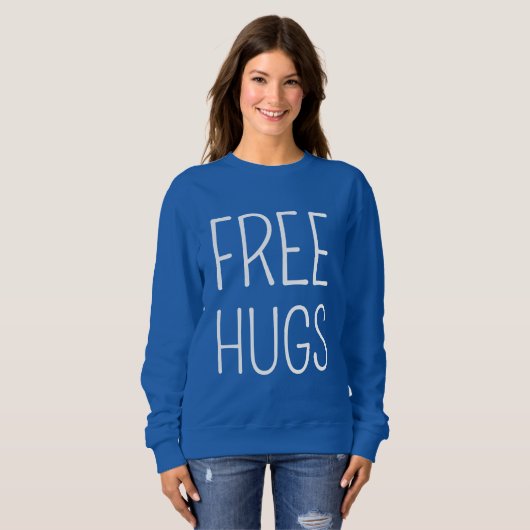 Gratis knuffels dames sweatshirt (Voorkant volledig)