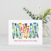 Gratis knuffels denken aan je Kaart (Staand voorkant)