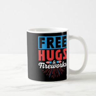 Gratis knuffels en vuurwerk 4 juli Onafhankelijkhe Koffiemok