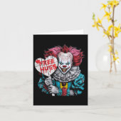 Gratis knuffels eng clown karakter valentijn hallo kaart (Gele Bloem)