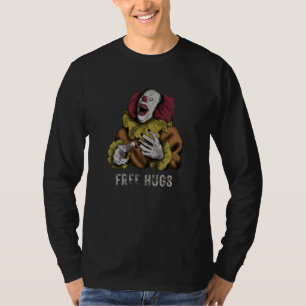 Gratis Knuffels Enge Clown Griezelijke Clown Lache T-shirt