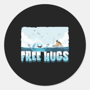 Gratis knuffels Funny IJsberg Cruise Ship Titanic Ronde Sticker