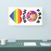Gratis Knuffels Gay Pride  Spandoek (Beurs)