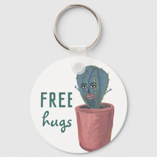 GRATIS KNUFFELS GEKKE CACTUS DAME SLEUTELHANGER (Voorkant)