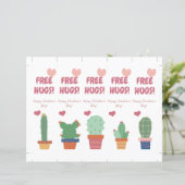 Gratis knuffels! Grappig Valentijnsdag Bladwijzer (Staand voorkant)