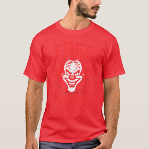 Gratis Knuffels Griezelen Clown Kostuum Volwassene T-shirt