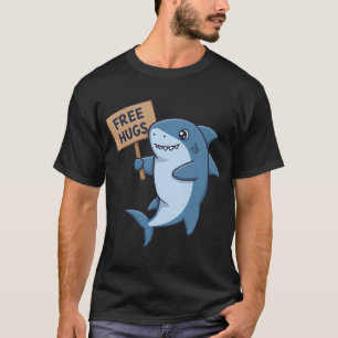 Gratis Knuffels Haai - Schattige en Aaiende Zeevri T-shirt